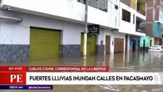 La Libertad: fuertes lluvias inundan calles de Pacasmayo | VIDEO