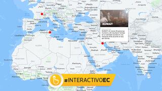 MAPA: oleada de atentados en Túnez, Francia, Kuwait y Somalia