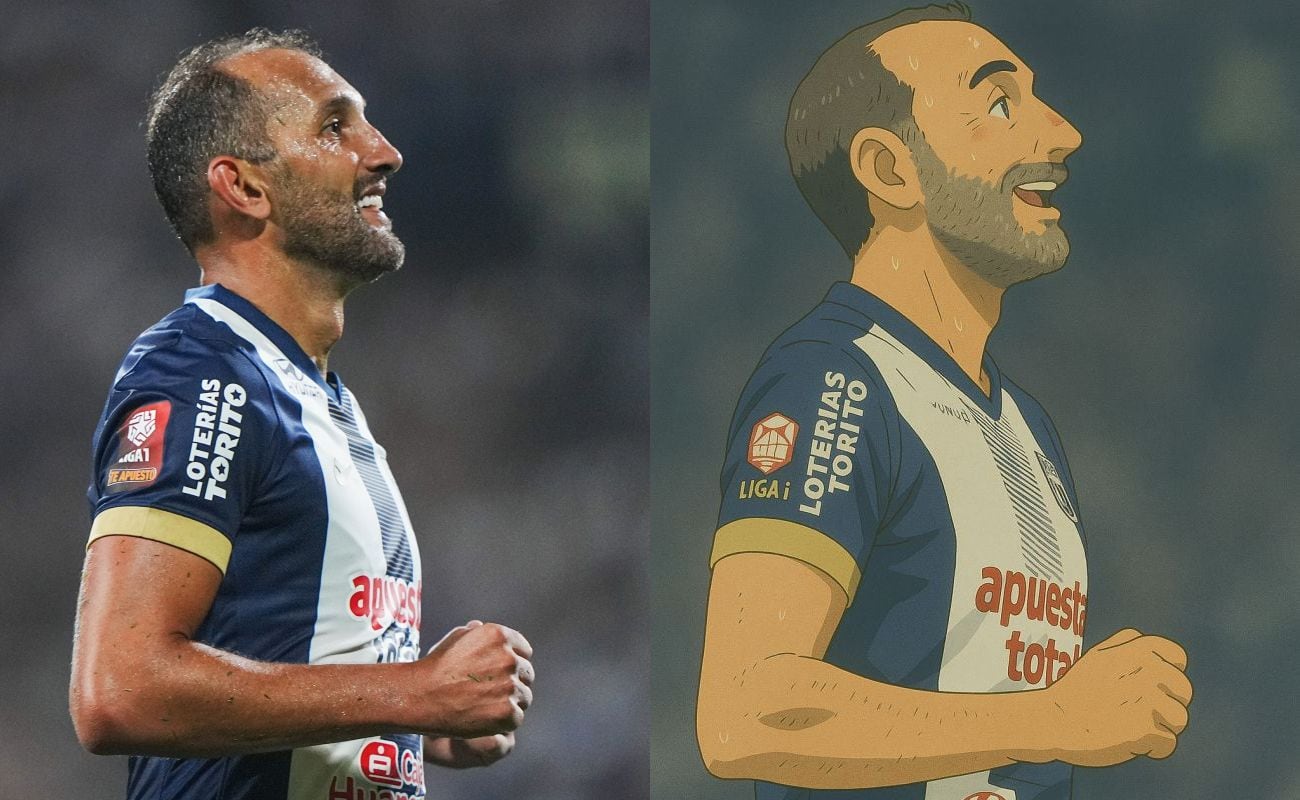 Hernán Barcos estilo anime Ghiblin. Imagen creada con Chatgpt.