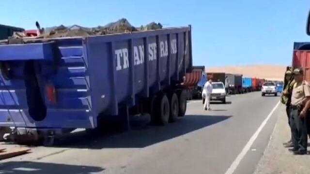 Pisco: paro de transportistas de carga pesada impide ingreso a Reserva de Paracas