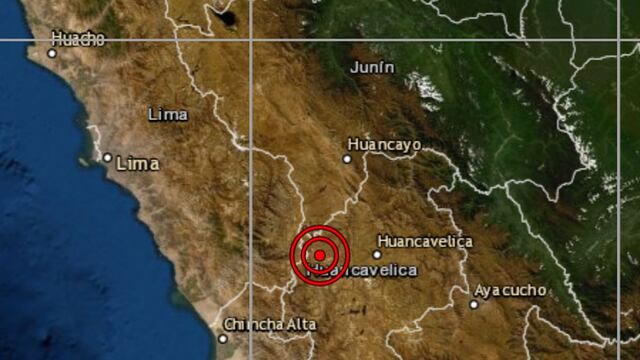 Sismo de magnitud 3,9 se reportó en Huancavelica, señala IGP