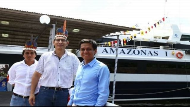 Loreto: Martín Vizcarra inspeccionó el ferry "Amazonas I"