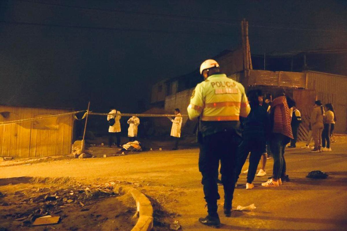 Asesinan a tres hombres en Huaycán. Foto: César Grados/@photo.gec