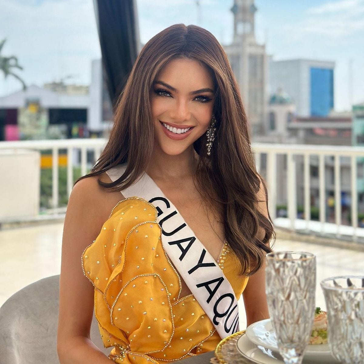 Todos los colores de ropa que usa le quedan a la perfección a Mara Topic (Foto: Miss Universo Ecuador)