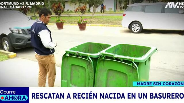 Jesús María: una recién nacida es abandonada en un tacho de basura en medio del intenso frío de Lima | VIDEOS