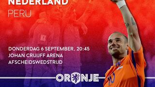 Perú vs. Holanda: amistoso en Europa significará despedida de Wesley Sneijder