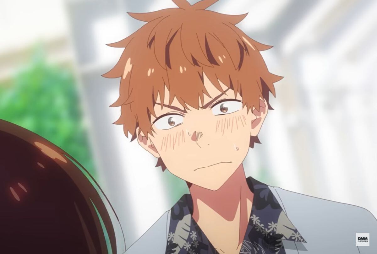 En “Rent-a-girlfriend”, Kazuya Kinoshita es un joven universitario que tras conseguir novia, pudo besarla, ¡pero lo dejó tras solo un mes!, por ello busca novia de alquiler (Foto: Crunchyroll)