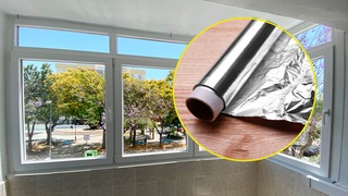 ¿Para qué sirve poner papel aluminio encima de la ventana?