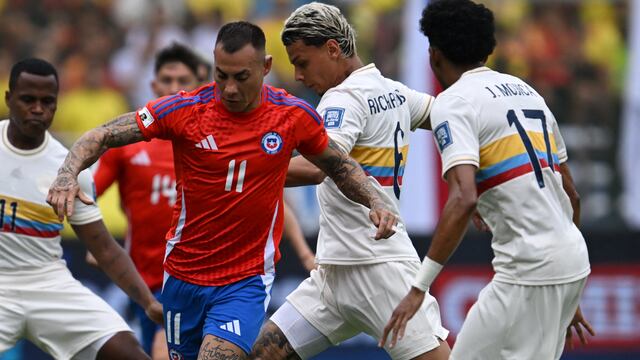 Colombia vs Chile por Eliminatorias 2026. (Foto: AFP)