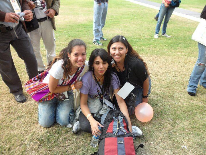 Evelyn, Aixa y Johana se conocieron el día del concierto de Paul Mccartney.