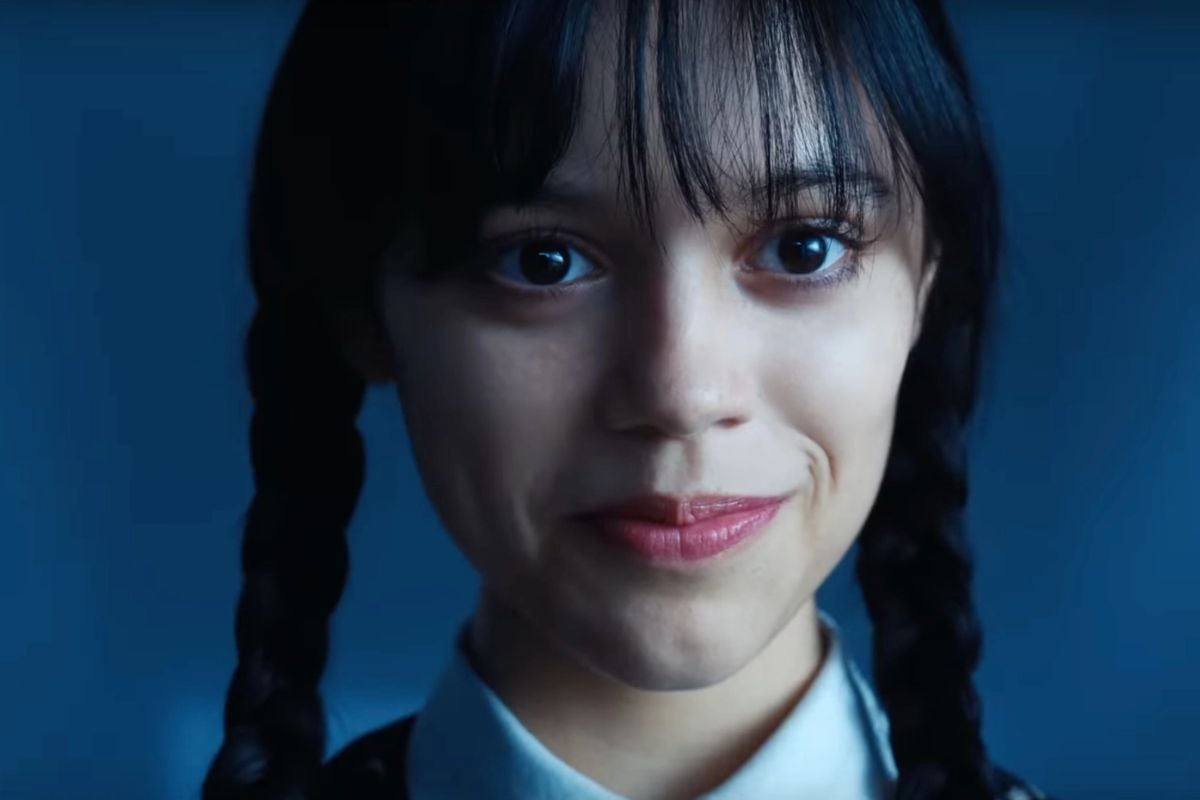 Jenna Ortega como Merlina Addams en la serie “Wednesday” (Foto: Netflix)