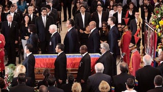 FOTOS: presidentes rindieron guardia de honor en el funeral de Hugo Chávez