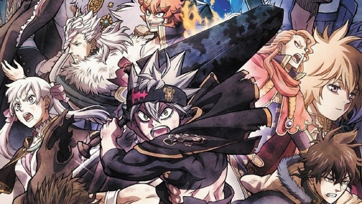 Asta y los Caballeros luchan contra Conrad y los otros Reyes magos anteriores en la película "Black Clover: La espada del rey mago" (Foto: Netflix)