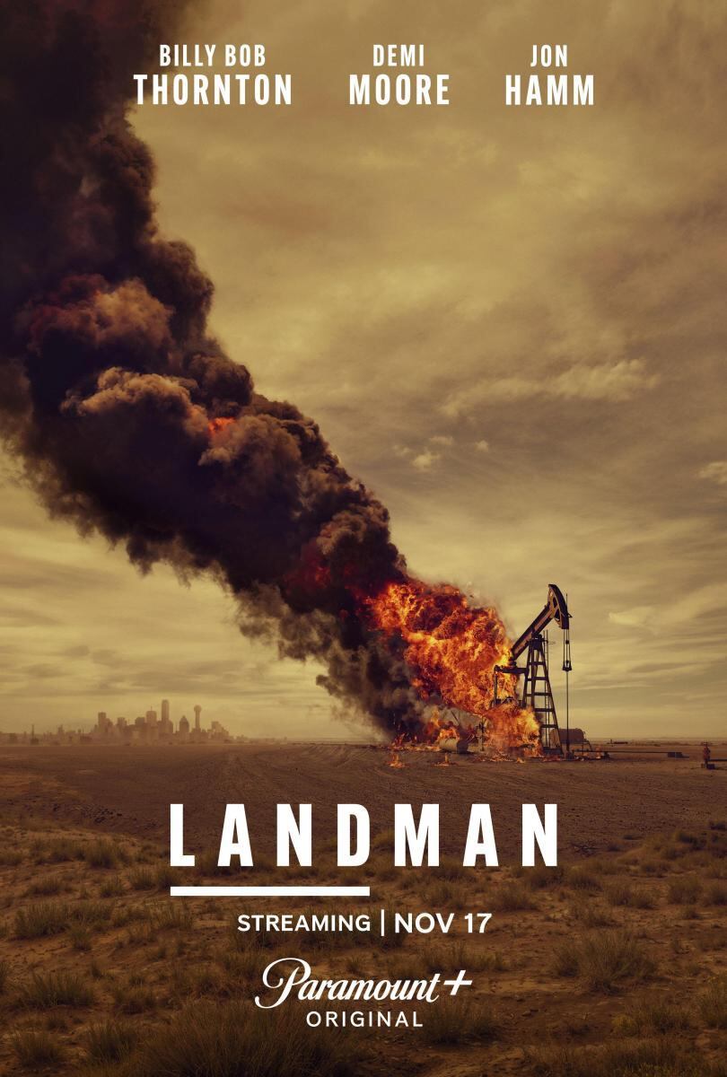 El póster de "Landman", serie creada por Taylor Sheridan y Christian Wallace que se desarrolla a lo largo de 10 episodios (Foto: Paramount)