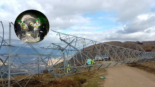 Pataz: Mineros ilegales derriban dos torres de alta tensión afectando a mina Poderosa.