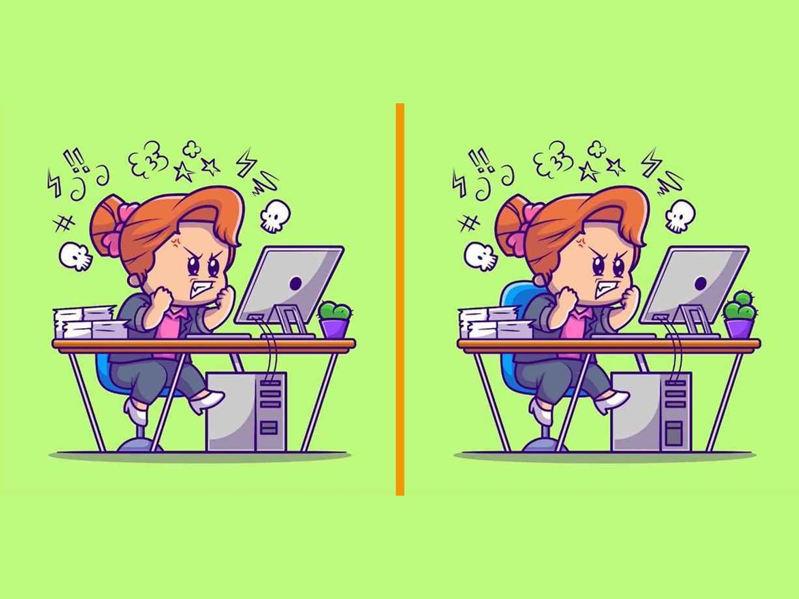 RETO VISUAL | Hay tres diferencias entre las imágenes de la chica que trabaja. ¿Puedes detectarlas en 11 segundos? | jagranjosh