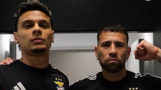 Se pusieron los guantes de box: el encuentro de Richard Ríos con Otamendi en Benfica | VIDEO