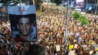 Miles de israelíes salen a protestar a las calles contra Netanyahu y por la liberación de rehenes