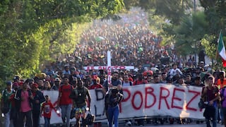 Caravana de más de 10.000 migrantes sale del sur de México rumbo a Estados Unidos