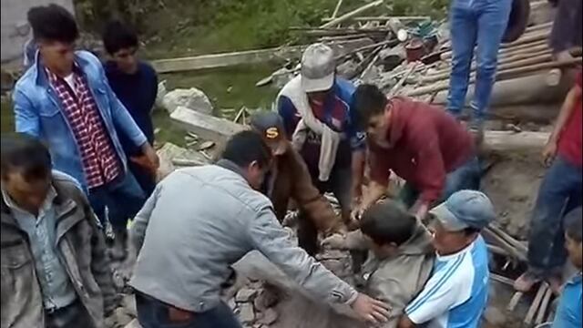 Amazonas: hombre se salvó de milagro: fue rescatado con vida tras derrumbe por terremoto | VIDEO