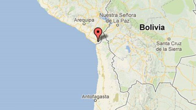 Sismo de 4,9 grados Richter se registró esta tarde en Tacna