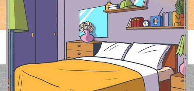 Solo los ojos más agudos pueden ver la corona en el dormitorio en 5 segundos