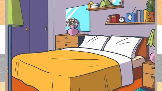 Solo los ojos más agudos pueden ver la corona en el dormitorio en 5 segundos