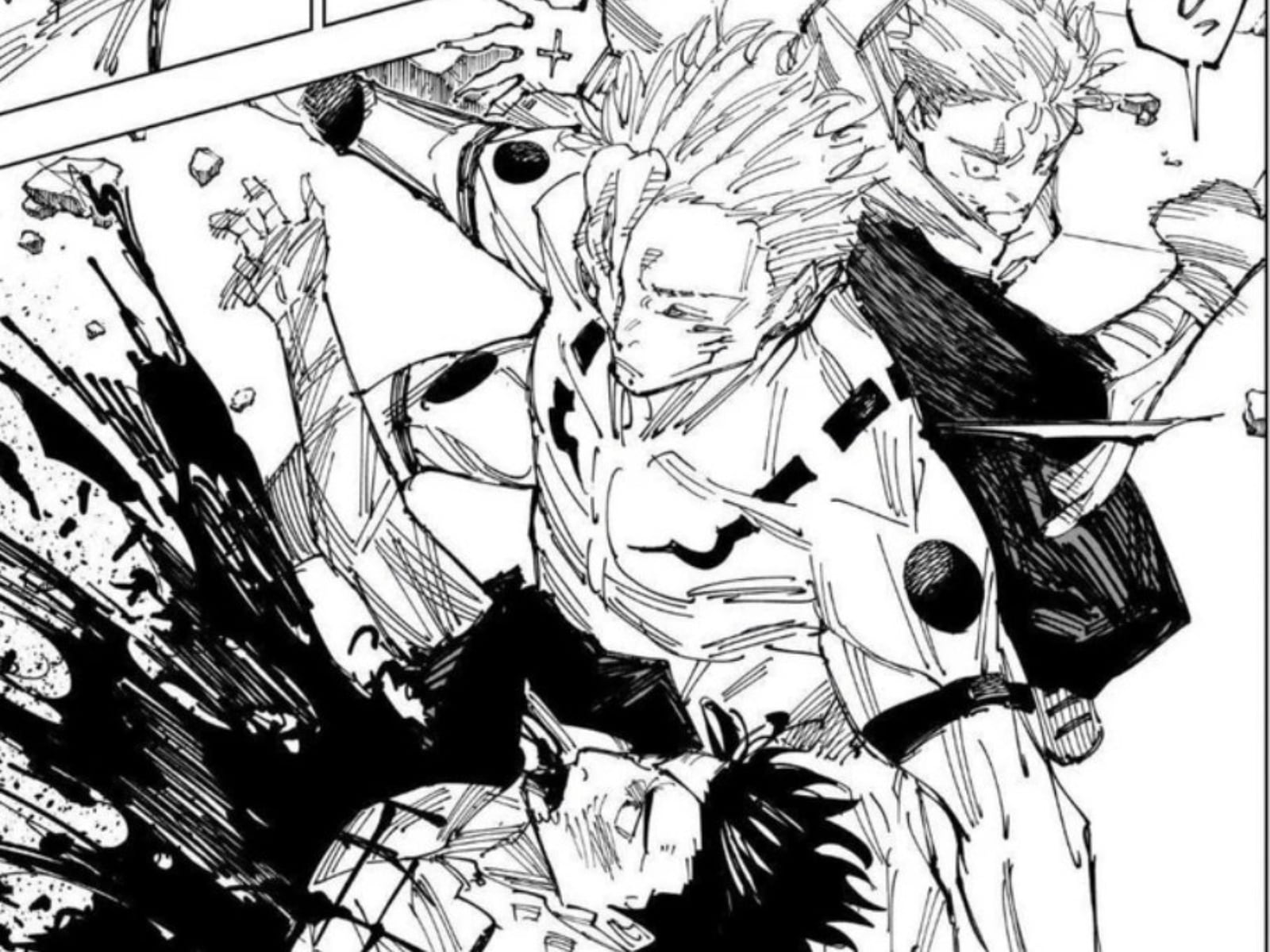 Sukuna mata a Higuruma frente a Itadori en el capítulo 247 del manga de “Jujutsu Kaisen". Lo corta después de que el abogado intente matarlo con la Espada del verdugo (Foto: Shueisha)