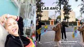 Anahí de Cárdenas recibió emotiva sorpresa de sus amigas tras recibir su última quimioterapia 