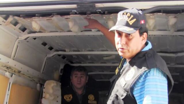 Tacna: incautan más de 160 kilos de droga camuflada dentro de una furgoneta