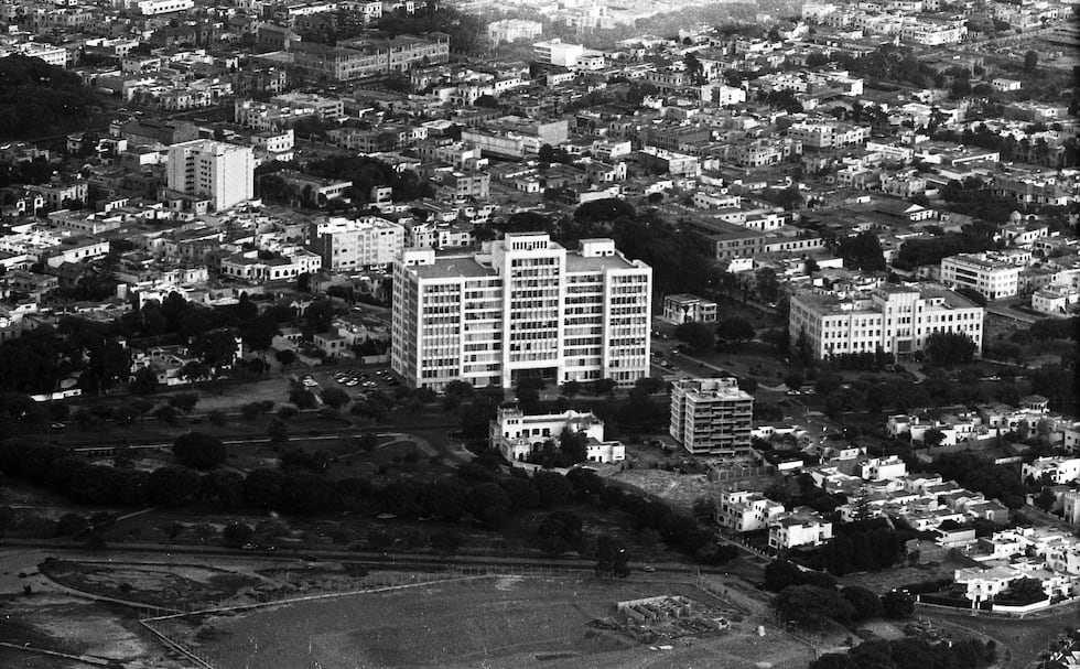 Lima, 18 de enero de 1960. Vista aérea de Lima. (Foto: GEC Archivo Histórico / Ricardo Navarro)