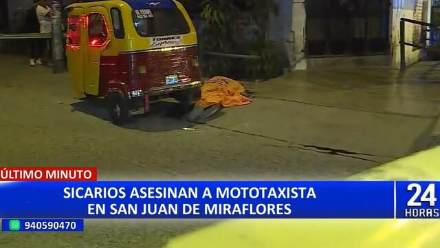 San Juan de Miraflores: sicarios matan a balazos a mototaxista extranjero en la Av. Manuel Iglesias | VIDEO