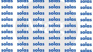 ¿Puedes encontrar la palabra diferente a ‘solas’ en menos de 5 segundos?