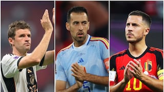 Cuando llega el momento del adiós: Hazard, Müller, Busquets se retiran de sus selecciones tras fracasar en Qatar 2022