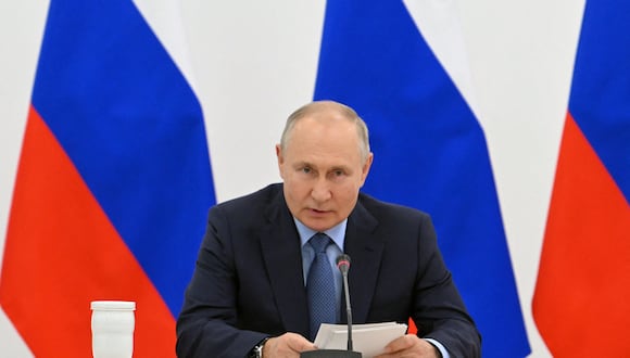 El presidente ruso Vladimir Putin. (Foto de Maksim BLINOV/POOL/AFP)