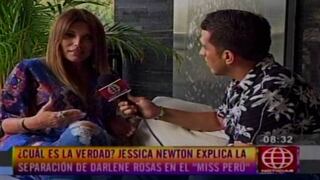 Newton: "Jurado de Miss Perú pidió salida de Darlene Rosas"