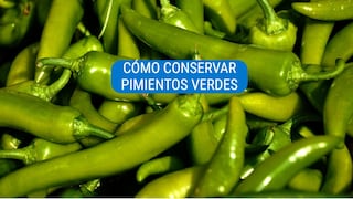 Cómo conservar pimientos verdes por más tiempo