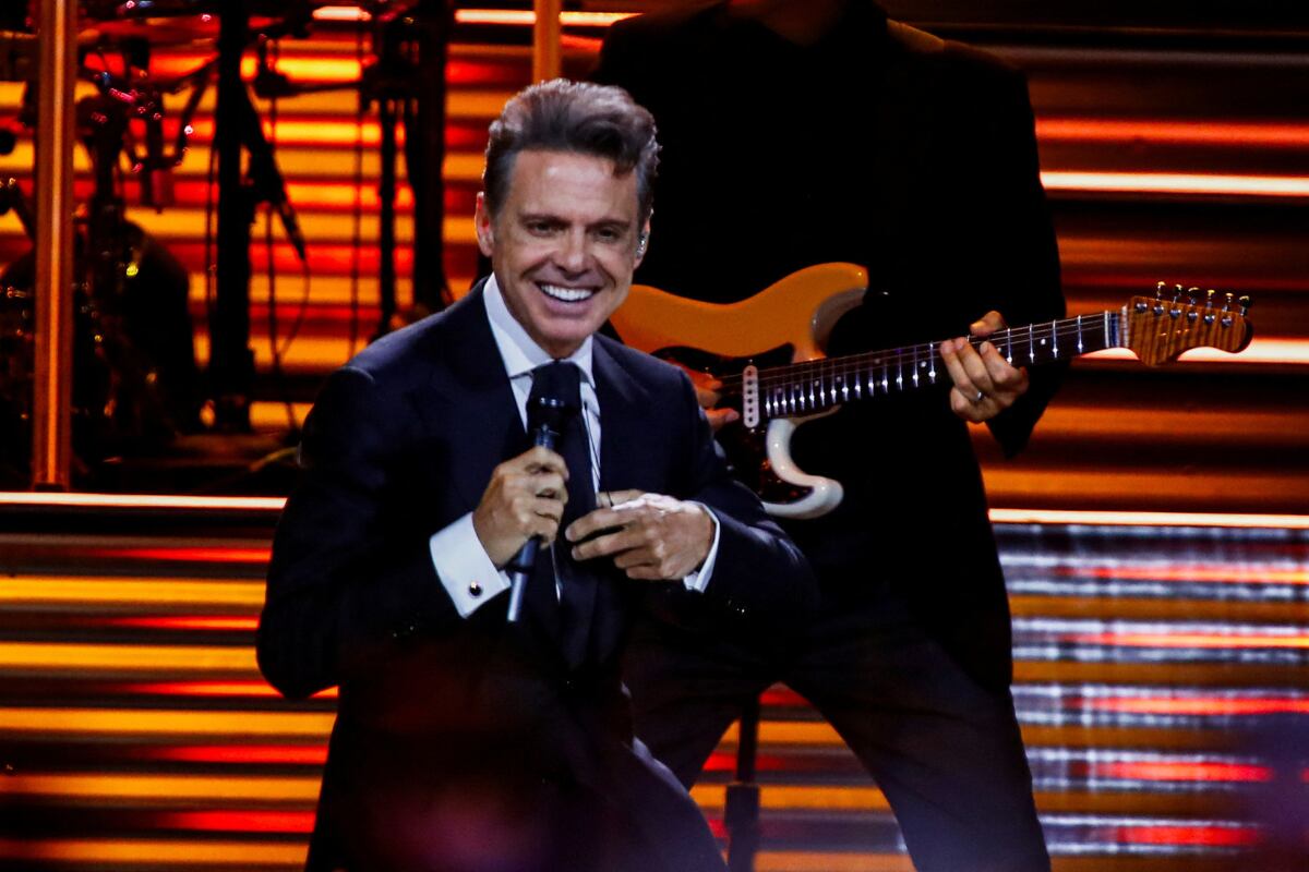 Luis Miguel en concierto. Foto: Reuters