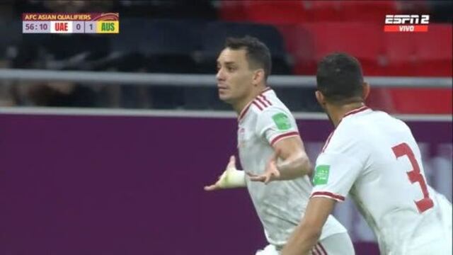 Respondió Emiratos Árabes Unidos: Caio Canedo anotó el 1-1 sobre Australia por el pase al repechaje | VIDEO