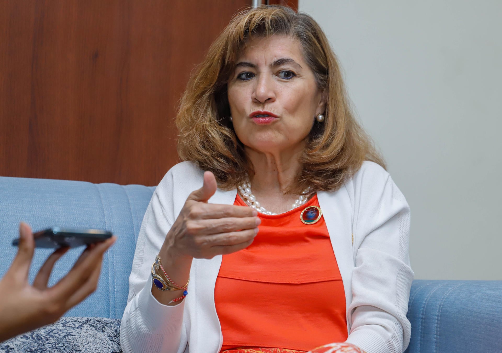 La subdirectora general de Ciencias Sociales y Humanas de la UNESCO, la mexicana Gabriela Ramos, en una entrevista con EFE en Nairobi. EFE/ Sabaranx/Prensa de la Unesco en Kenia
