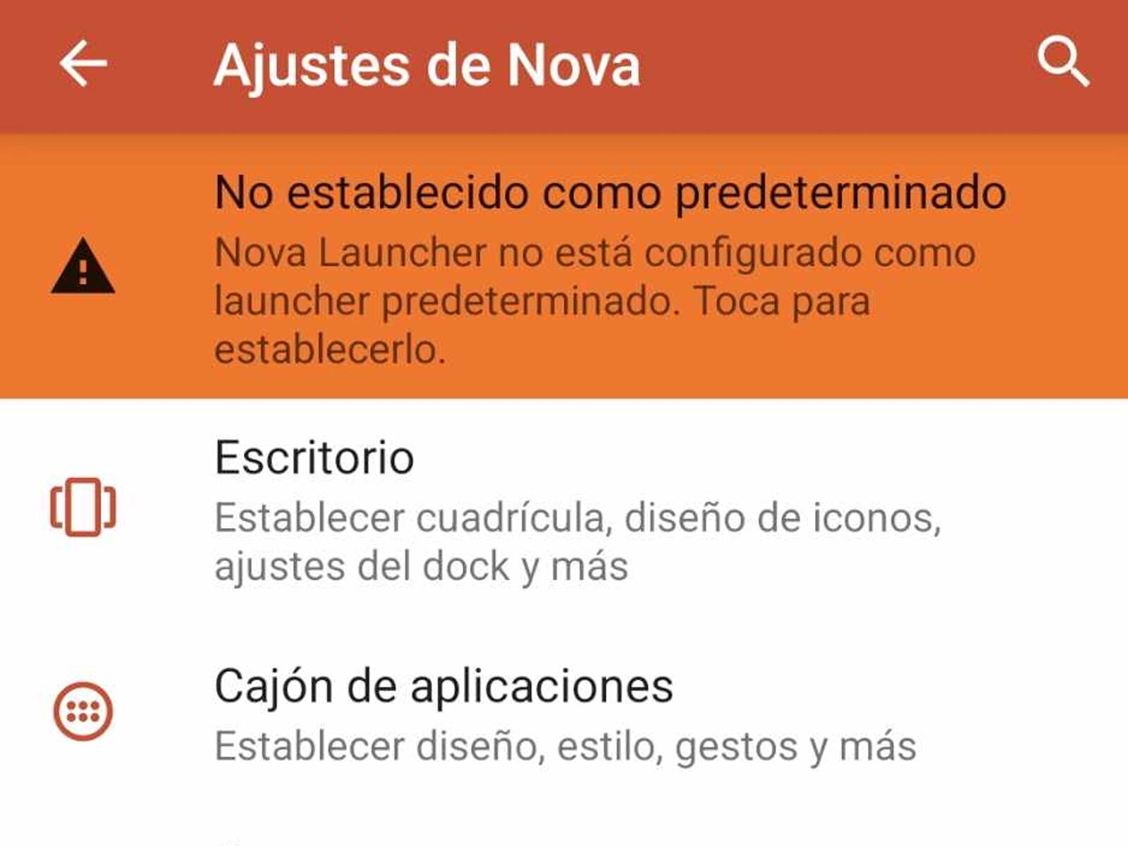 WHATSAPP | Recuerda establecer a Nova Launcher como predeterminado. (Foto: MAG - Rommel Yupanqui)