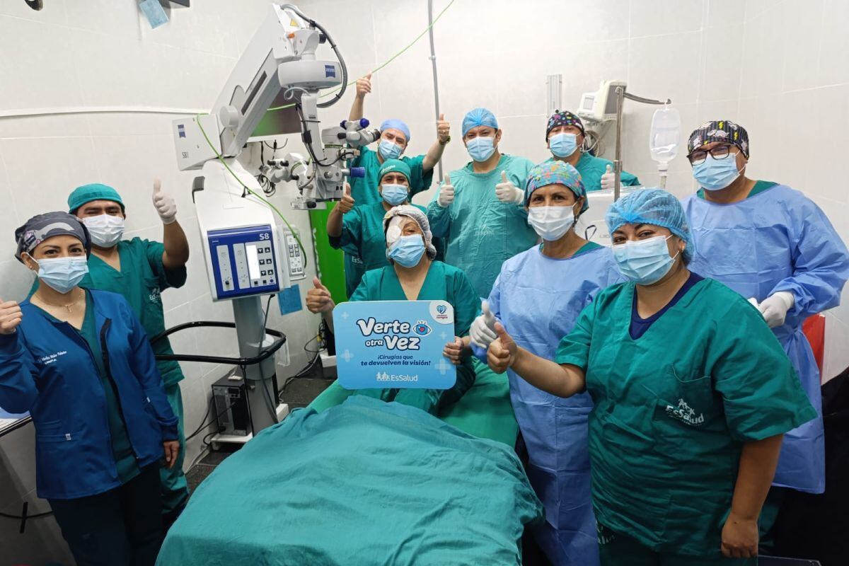 EsSalud realizó más de 100 cirugías oftalmológicas a pacientes de Cajamarca.