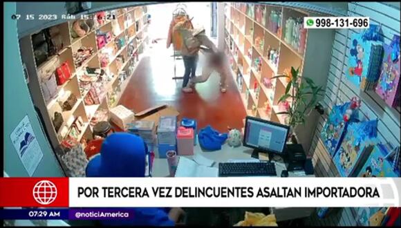 Por tercera vez asaltan importadora en Villa El Salvador. (Foto: América Noticias)