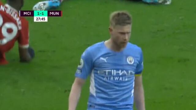 De Bruyne marcó un doblete para poner el 2-1 del Manchester City vs. Manchester United | VIDEO