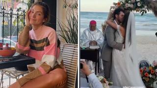 Darlene Rosas se casó con su novio Ricardo Oviedo en una ceremonia en playa mexicana