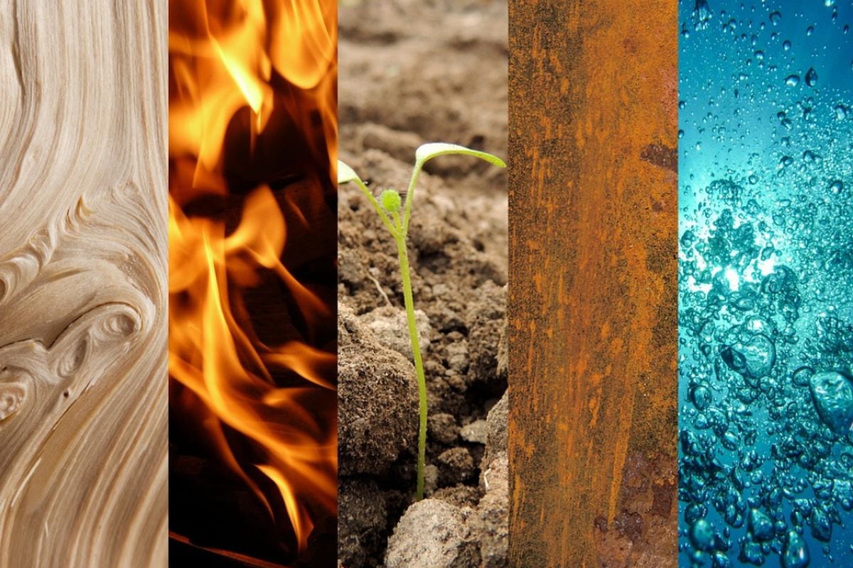 Los cinco elementos chinos son madera, fuego, tierra, metal y agua (Foto: Pixabay)