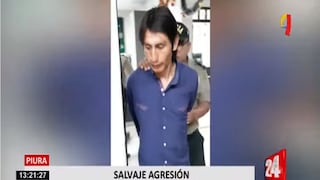 Piura: PNP captura a sujeto que rompió una botella en la cara de su pareja | VIDEO 