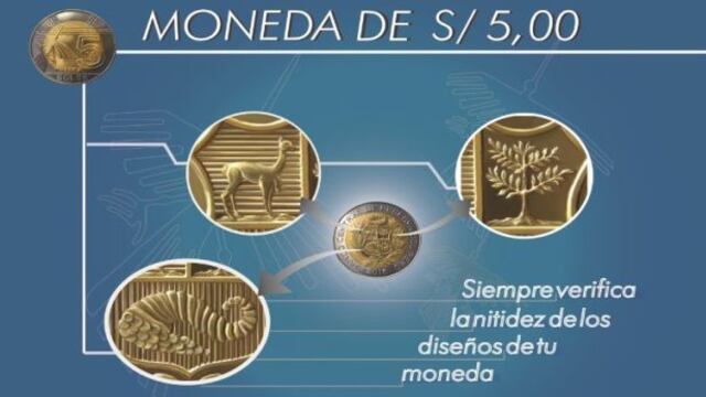 BCR: ¿cómo identificar las monedas falsas de 5 soles? [VIDEO]