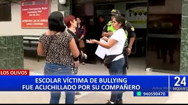 Los Olivos: escolar se encuentra grave tras ser apuñalado por su compañero de clase