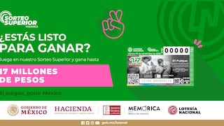 Sorteo Superior: resultados y tabla de premios del viernes 10 de noviembre